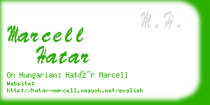 marcell hatar business card